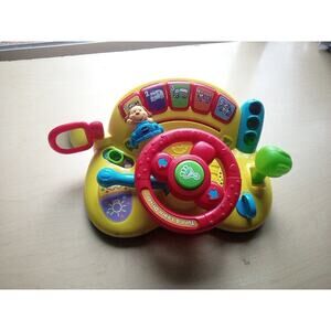 Vintage VTech Turn and Learn Driver Electronic Learning Driving Toy Pre Owned